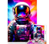 Rompecabezas de 1000 Piezas para Adolescentes Astronauta Nebulosa Espacial decoración del hogar Juguetes Regalos para Mujeres y Hombres Juegos Divertidos desafío Educativo tamaño 38x26cm