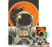 Rompecabezas de 1000 Piezas para Adolescentes: Astronauta, Pop Art, Minimalista, Juego Imposible, Diversión en casa, cumpleaños y Navidad 50x75cm