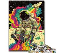 Rompecabezas de 1000 Piezas para Adolescentes, Astronauta psicodélico, para Mayores de 14 años, Juego de Preguntas, Actividades Divertidas en casa, Regalo de cumpleaños, Regalos de Viaje, 50x75cm