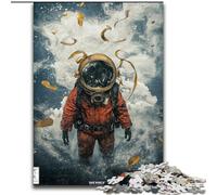 Rompecabezas de 1000 Piezas para Adolescentes, Astronauta Submarino, Ideal como Juego Educativo, Juguete de desafío, decoración única para el hogar y Regalos tamaño 26x38cm