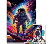 Rompecabezas de 1000 Piezas para Adolescentes astronautas Coloridos para Adultos Juego desafiante para Todos para Mujeres Regalos para Hombres 38x26cm