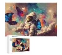 Rompecabezas de 1000 piezas para adolescentes, astronautas cósmicos, aventuras, 7 sierras de calar para adultos, juegos divertidos, regalo de cumpleaños, regalos únicos de cumpleaños y Navidad, 1000