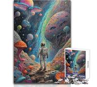 Rompecabezas de 1000 Piezas para Adolescentes, astronautas, Paisaje onírico, desafío difícil, Juego Educativo, Regalo para Mujeres y Hombres (tamaño 50x75cm)