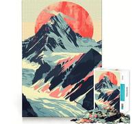 Rompecabezas de 1000 Piezas para Adolescentes Atardecer en Alaska,Arte en el Lago,decoración de Corte preciso,Juego cognitivo,Juguete para el Tiempo Libre,Regalo Tranquilo de Navidad (38x52cm)