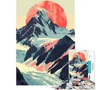 Rompecabezas de 1000 Piezas para Adolescentes Atardecer en Alaska Lago Arte Desafío de Inteligencia Cerebral Juguetes Adictivos Juegos Divertidos Mejora la Memoria Regalos Artísticos Tamaño 38x26cm