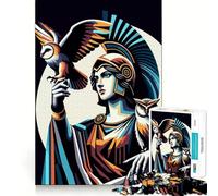 Rompecabezas de 1000 Piezas para Adolescentes Athena WPAP Pop Art Clean Edge Juego de Pensamiento Juego Lento Actividad Divertida para cumpleaños (38x52cm)