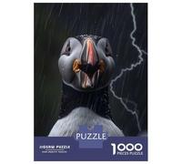 Rompecabezas De 1000 Piezas para Adolescentes Atlantic Puffin Lightning Rompecabezas Juegos Relajantes Análisis Y Lógica Reducción del Estrés Regalos 38x26cm/1000pcs