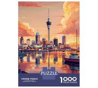 Rompecabezas De 1000 Piezas para Adolescentes Auckland New Zealand Cityscape Rompecabezas para Adultos Juegos De Relajación Regalos De Cumpleaños para Amigos Y Familiares 70x50cm/1000pcs
