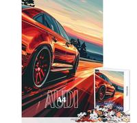 Rompecabezas de 1000 Piezas para Adolescentes Audi A Rojo a Toda Velocidad Juguete Educativo Gran Regalo Juego de ingenio colección de Artistas Bellas Artes tamaño 50x75cm