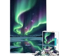 Rompecabezas de 1000 Piezas para Adolescentes Aurora Boreal en Lugar de Frozen Ideal para cumpleaños y Navidad Un Juego práctico Divertido y con Humor para Mayores de 14 años Incluye Juego
