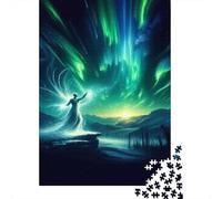 Rompecabezas De 1000 Piezas para Adolescentes Aurora Borealis Fantasy Art Rompecabezas para Adultos Juguete Decoración De Pared Decoración Difícil Y Desafiante 70x50cm/1000pcs