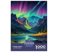 Rompecabezas De 1000 Piezas para Adolescentes Aurora Borealis Landscape-2 Rompecabezas para Adultos Juguete Decoración De Pared Decoración Perfecta Regalos Y Cumpleaños Únicos 70x50cm/1000pcs