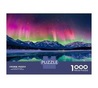 Rompecabezas De 1000 Piezas para Adolescentes Aurora Borealis Photography-1 Rompecabezas para Adultos Juegos Relajantes Decoración Desafío Educativo 38x26cm/1000pcs
