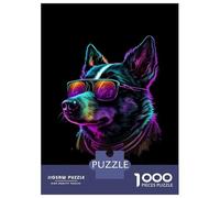 Rompecabezas De 1000 Piezas para Adolescentes Australian Cattle Dog Rompecabezas para Adultos Juegos De Relajación Desafío Difícil Regalo De Cumpleaños, Regalos, 52x38cm/1000pcs