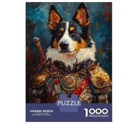 Rompecabezas De 1000 Piezas para Adolescentes Australian Shepard Protector Rompecabezas para Adultos Juego Familiar Decoración del Hogar Cumpleaños Y Navidad 52x38cm/1000pcs