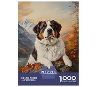 Rompecabezas De 1000 Piezas para Adolescentes Autumn Mountain Dog Rompecabezas para Adultos Juego Familiar Antiestrés Cumpleaños Y Navidad 70x50cm/1000pcs