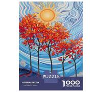 Rompecabezas De 1000 Piezas para Adolescentes Autumn Trees Art Print Rompecabezas para Adultos Juguete Decoración De Pared Decoración Perfecta Regalos Y Cumpleaños Únicos 70x50cm/1000pcs