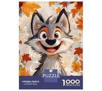 Rompecabezas De 1000 Piezas para Adolescentes Autumn Wolf Art Rompecabezas para Adultos Juego De Ingenio Una Obra De Arte Gran Regalo para Jugar 38x26cm/1000pcs