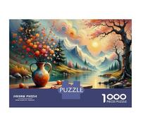 Rompecabezas De 1000 Piezas para Adolescentes Autumnal Serenity Landscape Rompecabezas para Adultos Juego Familiar Desafío Difícil Interacción Entre Padres E Hijos 38x26cm/1000pcs