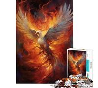 Rompecabezas de 1000 Piezas para Adolescentes Ave Fénix Mística Ideal para Juegos educativos Regalos de cumpleaños y diversión Familiar tamaño 75x50cm