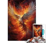 Rompecabezas de 1000 Piezas para Adolescentes Ave Fénix Mística Juego Educativo desafío Juguete práctico decoración Perfecta Regalo de cumpleaños tamaño 38x52cm