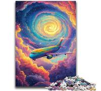 Rompecabezas de 1000 Piezas para Adolescentes: Avión en Las Nubes 1000 Piezas para Adultos Divertida Actividad para el hogar, Juguetes para días de Lluvia, Regalos de cumpleaños (50x75cm)