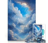 Rompecabezas de 1000 Piezas para Adolescentes Azure Awakening Smooth Joint Fun Mind Training Fun Casual Game Time Xmas Art Display (38x26cm)