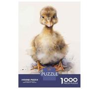 Rompecabezas De 1000 Piezas para Adolescentes Baby Duck Watercolor Print Rompecabezas para Adultos Juguete Decoración De Pared Decoración Perfecta Regalos Y Cumpleaños Únicos 38x26cm/1000pcs