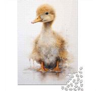 Rompecabezas De 1000 Piezas para Adolescentes Baby Duckling Watercolor Print Rompecabezas para Adultos Juguetes DIY Alivio del Estrés Oferta como Regalos para Toda La Familia 38x26cm/1000pcs