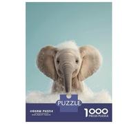 Rompecabezas De 1000 Piezas para Adolescentes Baby Elephant in A Bubble Bath Rompecabezas para Adultos Juegos Familiares Vacaciones En Casa Matar El Tiempo Difícil Y Desafiante 70x50cm/1000pcs