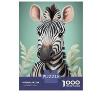 Rompecabezas De 1000 Piezas para Adolescentes Baby Zebra Cute Animal Rompecabezas para Adultos Juegos Relajantes Decoración del Hogar Juego Desafiante Regalos 38x26cm/1000pcs