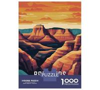 Rompecabezas De 1000 Piezas para Adolescentes Badlands National Park Rompecabezas Juegos Relajantes Análisis Y Lógica Juego Desafiante Regalos 52x38cm/1000pcs