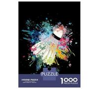 Rompecabezas De 1000 Piezas para Adolescentes Badminton Color Explosion Rompecabezas para Adultos Juego Práctico Montaje De Patrones Diversión En Casa Actividades, 52x38cm/1000pcs
