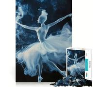 Rompecabezas de 1000 Piezas para Adolescentes Bailarina en Humo,Encaje, Arte,Juego Mental,Regalo,Tiempo de Descanso,diversión,Navidad,Ocio,Arte (38x26cm)