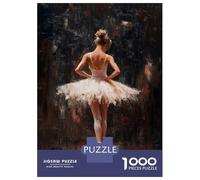 Rompecabezas De 1000 Piezas para Adolescentes Ballet Dancer in Spotlight Red Curtain Call Ballet’s Final Bow Rompecabezas para Adultos Juego De Ingenio Desafío Difícil Cumpleaños