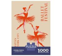 Rompecabezas De 1000 Piezas para Adolescentes Ballet Festival in Manhattan, New York Rompecabezas para Adultos Juguetes Antiestrés Ensamblaje De Patrones Desafiante De Completar 52x38cm/1000pcs