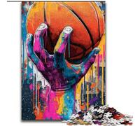 Rompecabezas de 1000 Piezas para Adolescentes, Baloncesto, Deportes, Ayuda a ejercitar el Cerebro, Juguetes adictivos para Cultivar la Paciencia, decoración tamaño 50x75cm