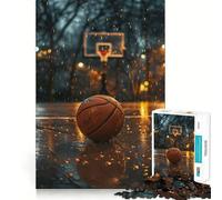 Rompecabezas de 1000 Piezas para Adolescentes,Baloncesto,Nostalgia,articulaciones Suaves,diversión cognitiva,Juego Casual,Tiempo de Ocio Festivo,Regalo (38x52cm)