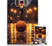 Rompecabezas de 1000 Piezas para Adolescentes, Baloncesto, Nostalgia, relajación, Tiempo Libre, precisión, Entrelazado, Juguete de 38x52cm