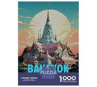 Rompecabezas De 1000 Piezas para Adolescentes Bangkok Thailand Mosaic Art Rompecabezas para Adultos Juegos De Relajación Análisis Y Lógica Cumpleaños 38x26cm/1000pcs