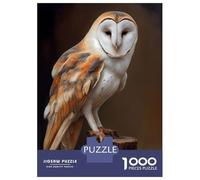 Rompecabezas De 1000 Piezas para Adolescentes Barn Owl Rompecabezas para Adultos Juguete Decoración De Pared Una Obra De Arte Diversión En Casa Actividades, 38x26cm/1000pcs