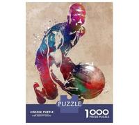 Rompecabezas De 1000 Piezas para Adolescentes Basketball Sport Art Rompecabezas Juego De Ingenio Decoración De Pared Regalos De Cumpleaños Y Únicos 52x38cm/1000pcs