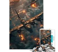 Rompecabezas de 1000 Piezas para Adolescentes Batalla aérea Juguetes adictivos para Cultivar la Paciencia Juegos relajantes Carrera de Velocidad Manual Gran Regalo (Tamaño 38x26cm)