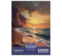 Rompecabezas De 1000 Piezas para Adolescentes Beach Landscape Rompecabezas DIY Juguetes Mejora La Memoria Oferta como Regalo para Toda La Familia 52x38cm/1000pcs