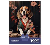 Rompecabezas De 1000 Piezas para Adolescentes Beagle Dog Japanese Food Rompecabezas para Adultos Juego Práctico Difícil Regalos De Cumpleaños Y Únicos 38x26cm/1000pcs