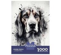 Rompecabezas De 1000 Piezas para Adolescentes Beagle Dog Puppy Love Rompecabezas para Adultos Juegos Divertidos Decoración Cumpleaños, Navidad 52x38cm/1000pcs