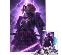 Rompecabezas de 1000 Piezas para Adolescentes Beagle Guerrero samurái Juego de ingenio Juguete Intelectual excelente Regalo y Juguete Divertido y con Humor (tamaño 38x52cm)