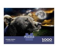 Rompecabezas De 1000 Piezas para Adolescentes Bear Moon Galaxy Rompecabezas para Adultos Juego Práctico Desafío Difícil Difícil Y Desafiante 70x50cm/1000pcs