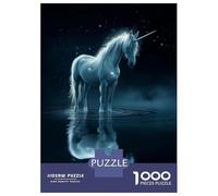 Rompecabezas De 1000 Piezas para Adolescentes Beautiful Magical Unicorn Rompecabezas para Adultos Juguete Decoración De Pared Decoración Cumpleaños, Navidad 38x26cm/1000pcs
