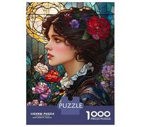 Rompecabezas De 1000 Piezas para Adolescentes Beautiful Woman Rompecabezas para Adultos Juego Práctico Montaje De Patrones Diversión En Casa Actividades, 38x26cm/1000pcs